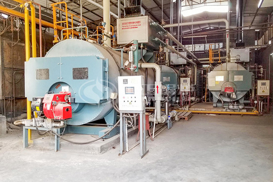 晉昇中潤紡織科技2噸WNS系列燃氣蒸汽鍋爐項目